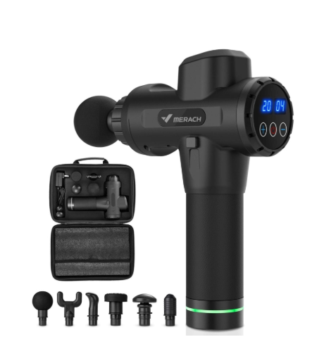 Merach Rechargeable Muscle Massage Gun with 20 Speeds