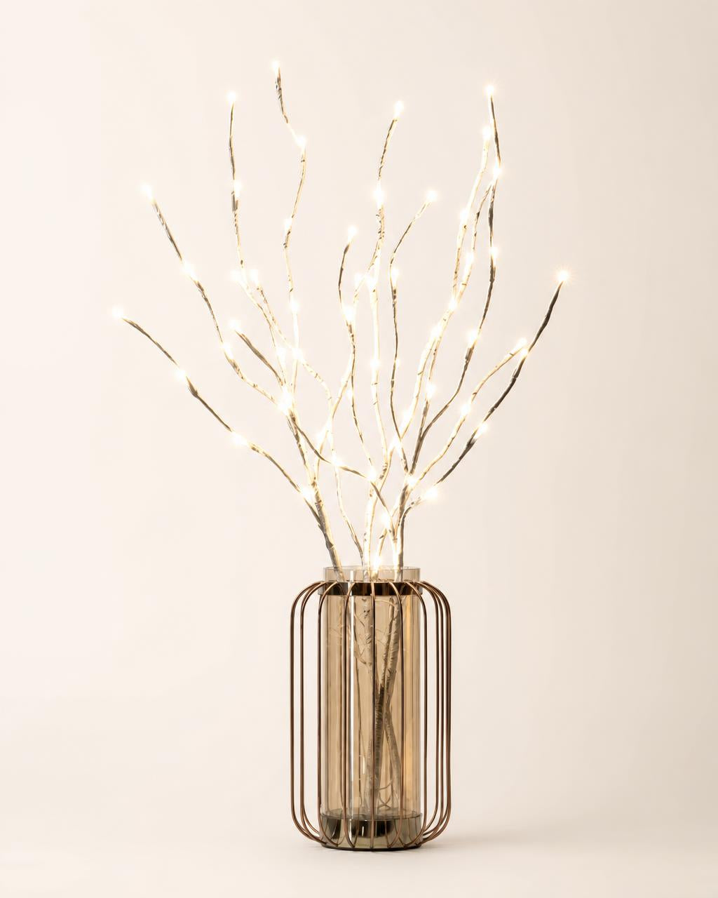Rama de abedul con luces LED