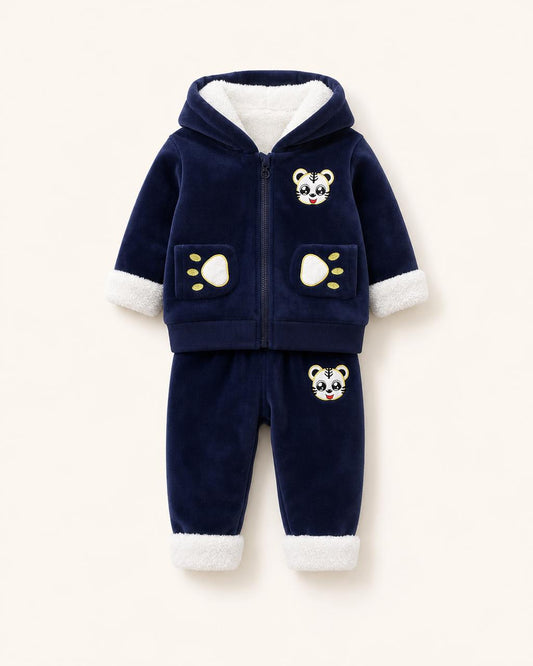 2020 Autumn Winter Kids Fashion Thick Velvet Set