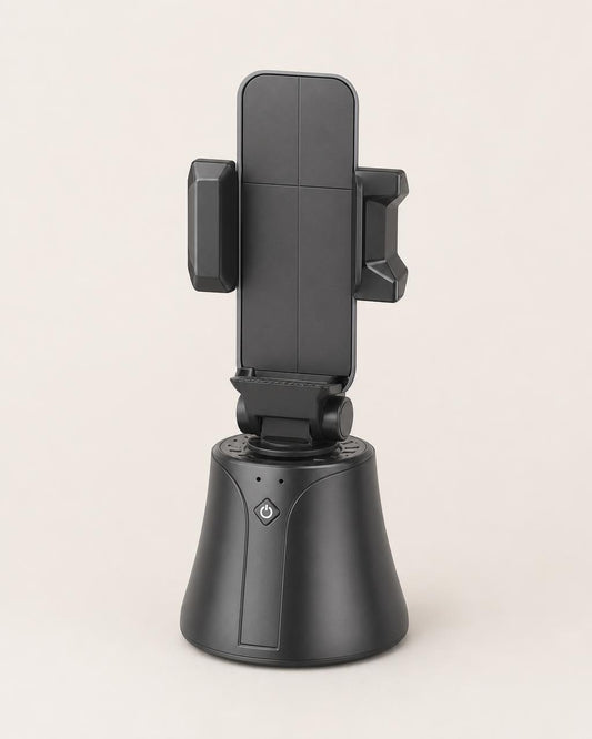 360° Automatic Rotating Smartphone Stand with Face Tracking