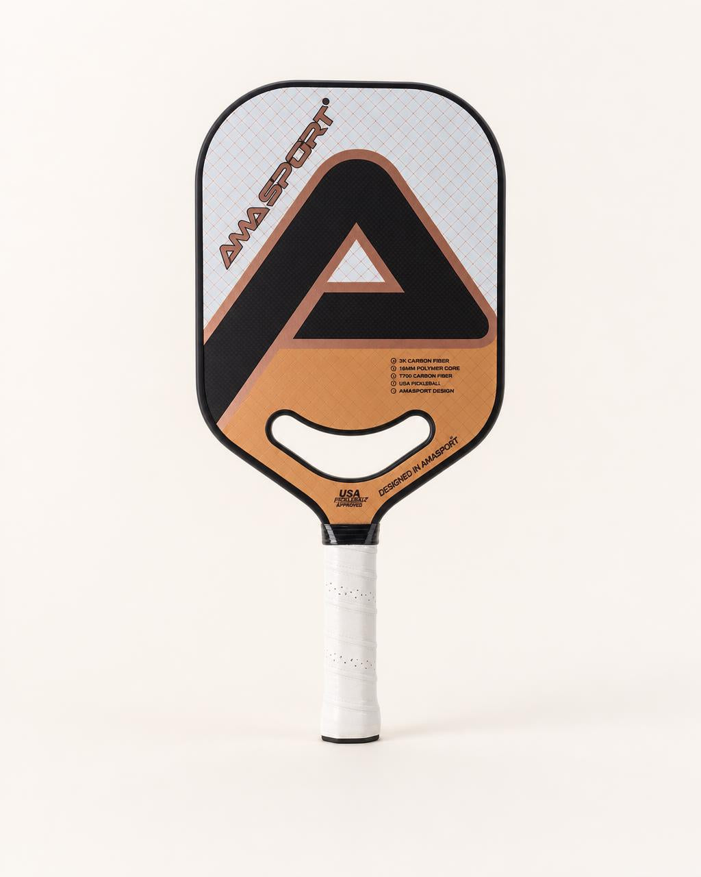 Pala de pickleball AMA de fibra de carbono 3K