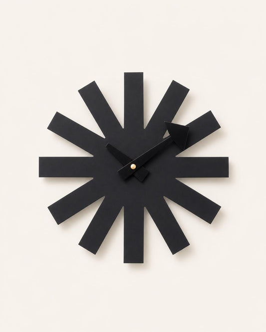 Classic Black Quartz Wall Clock - Nordic Home Decor