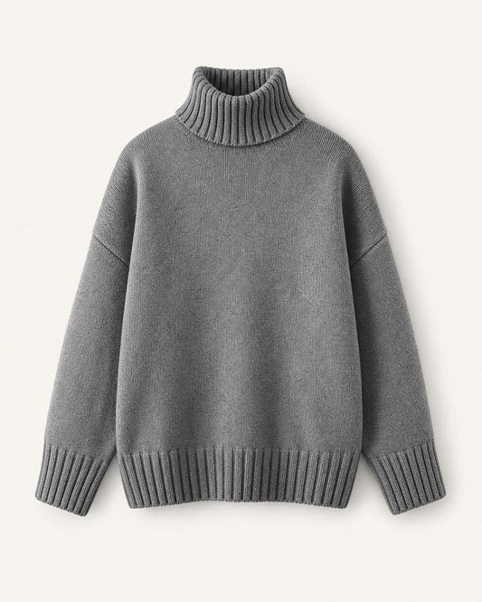 High Collar Knitted Shirt from Trendy Brand